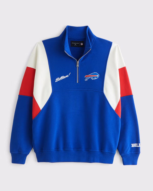 Buffalo Bills Half-Zip Sweatshirt | Abercrombie & Fitch (US)