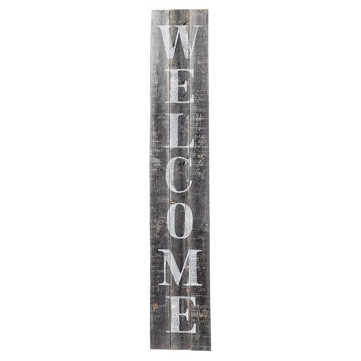 Rockin' Wood Indoor Outdoor Welcome Sign 5 Foot Vertical Rustic Reclaimed Wood Farm House Style f... | Target