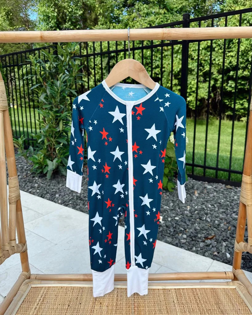 Oh My Stars Zippered Romper | Kids & Baby 4th of July Loungewear | Ollie's Day