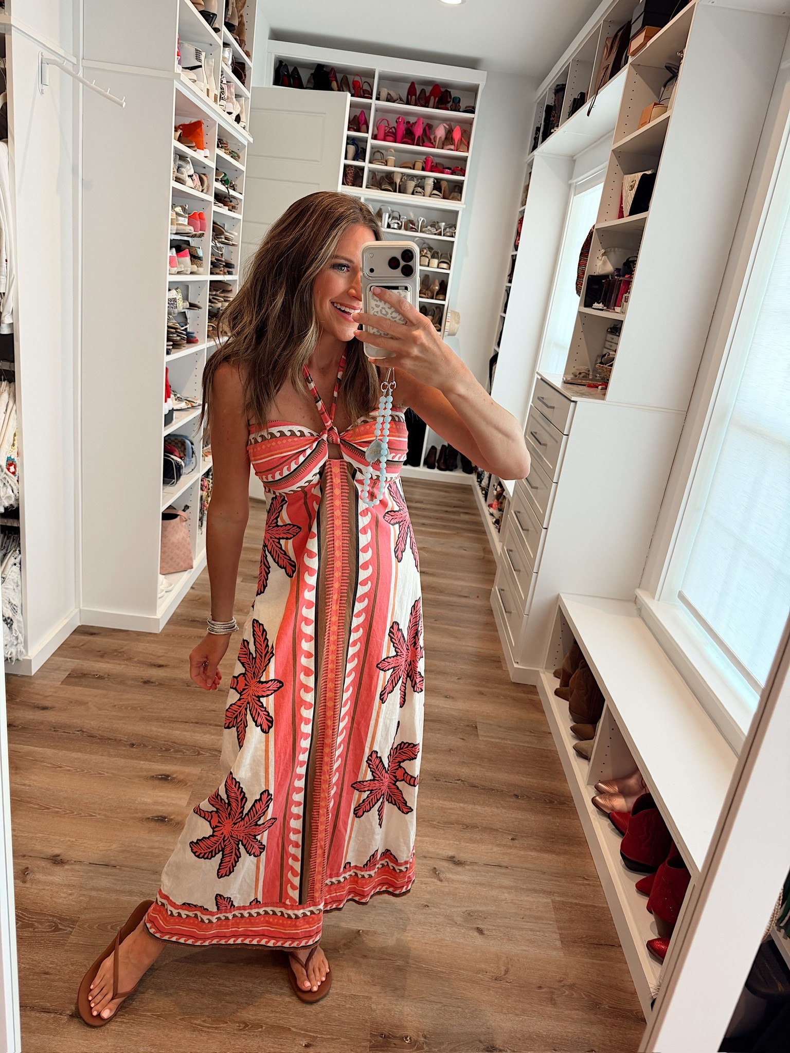 Today’s warm weather ootd! In a small halter maxi, sandals and accessories - fits tts.

#LTKgrwm #LTKootd #LTKSeasonal