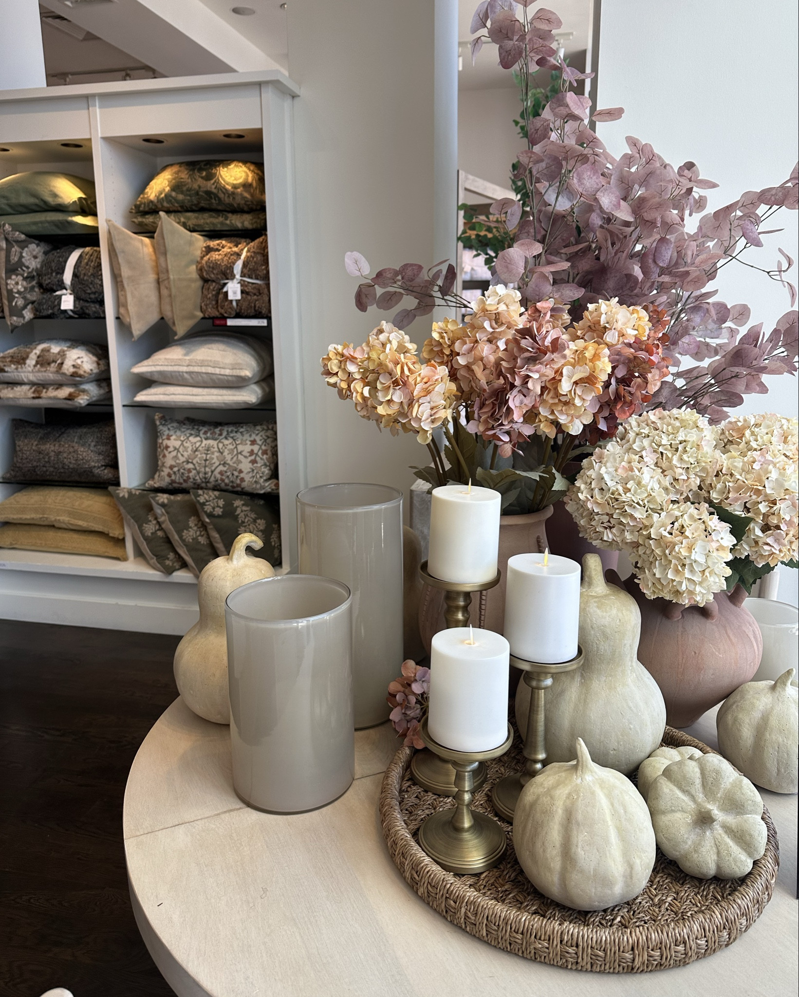 Some new fall / Halloween / Thanksgiving items I saw today at pottery barn that I loveeeed! 🍂 came home with those cute pumpkin glasses for lattes! 🤍🫶🏽 

#LTKFallSale #LTKHome