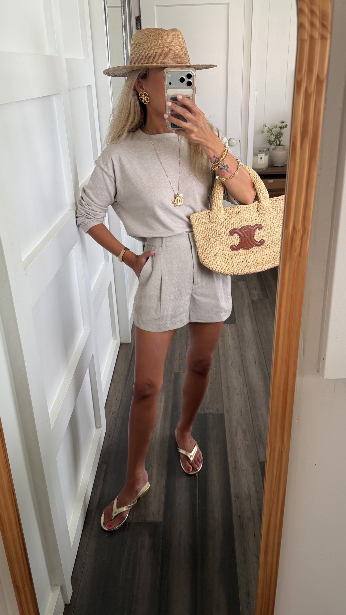 Perfect monochromatic look. Size 0 shorts, xs top. Linen shorts are amazing and perfect for petites. 

#LTKPetite #LTKootd #LTKSeasonal