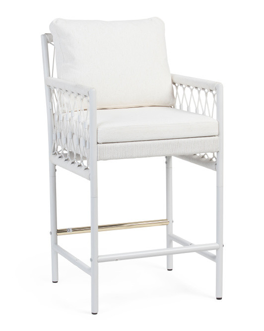 Counter Stool With Rope Detailing | TJ Maxx