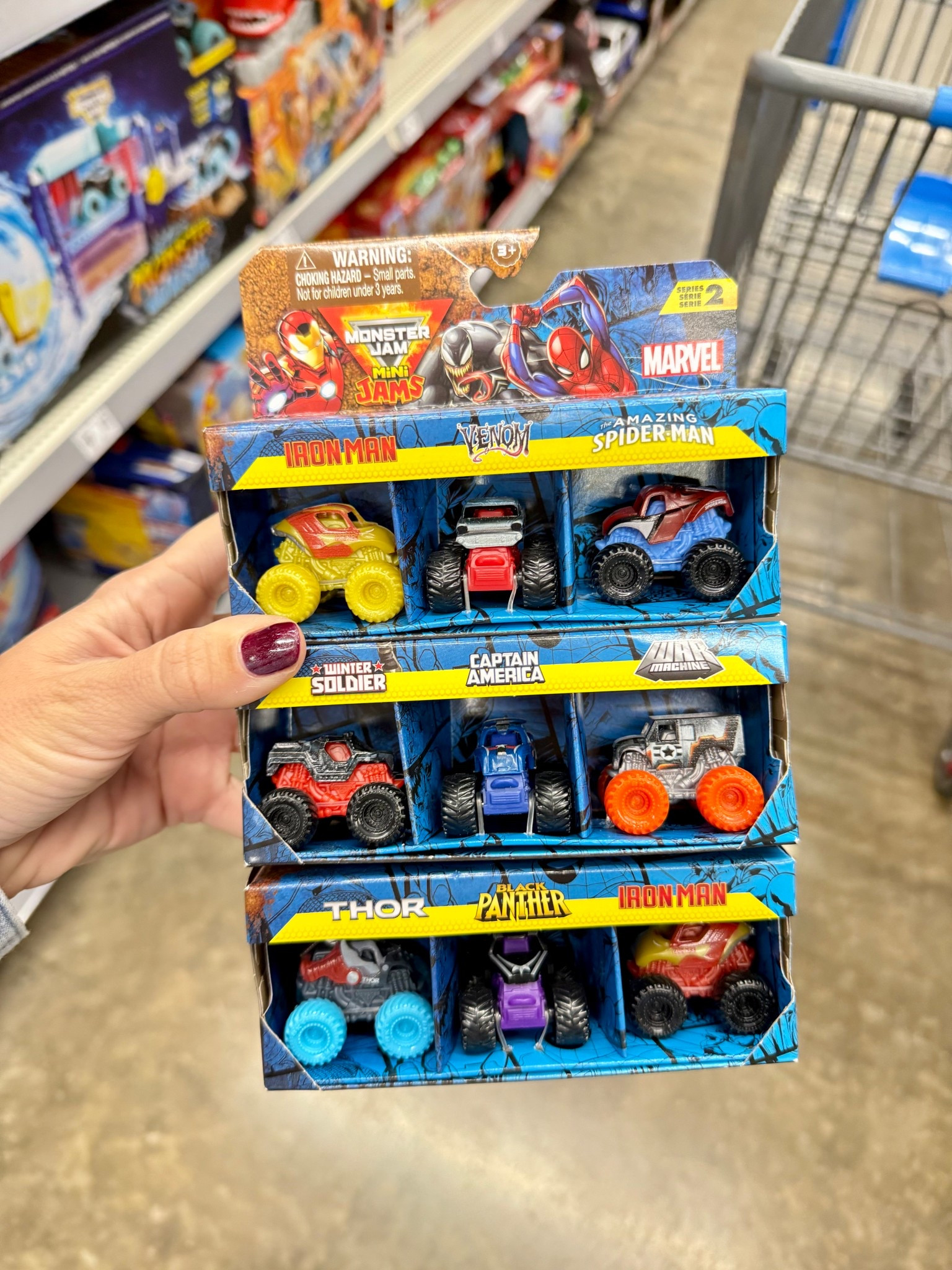 Monster Jam, Marvel Mini 1:87 Scale Truck 3-Pack

#LTKKids #LTKGiftGuide #LTKHoliday