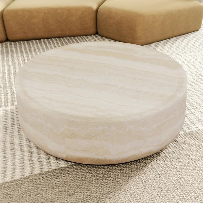 Vozelle Coffee Table,cocktail table,living room table with round tabletop | Wayfair North America