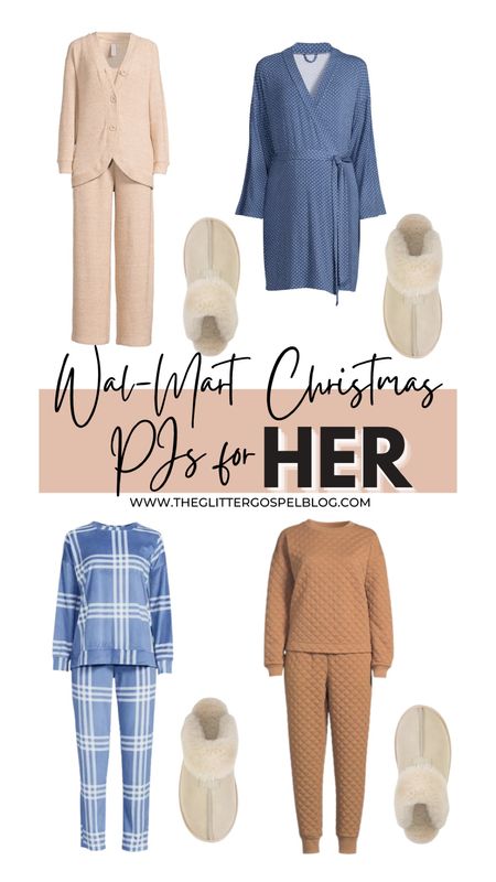 In stock neutral christmas PJ options at Wal-Mart for Her. 

I have been living in all of these since delivering my baby. I got an XL in all and they fit the bump and are perfectly oversized for postpartum. Two of these options work for casual wear and not pjs as well which gets more bang for your buck. All under $40



#LTKGiftGuide #LTKHoliday #LTKunder50