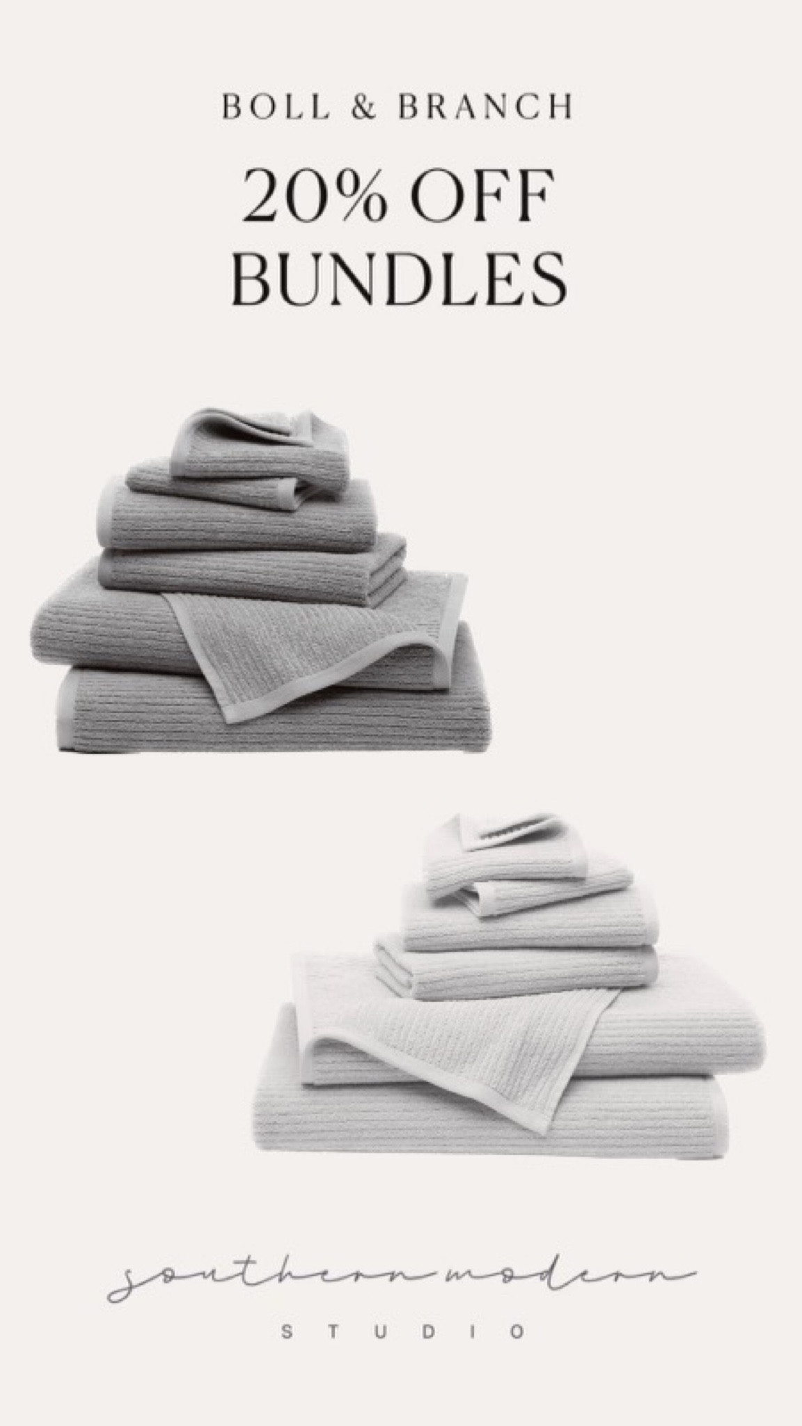 Boll & Branch towels are the luxury you need to treat yourself to today. Plus, they’re having 20% off for Memorial Day!

Memorial Day sale, sales, boll and branch, towels, bedding, waffle knit, waffle towels, bathroom, bathroom accessories, guest bath, primary bathroom