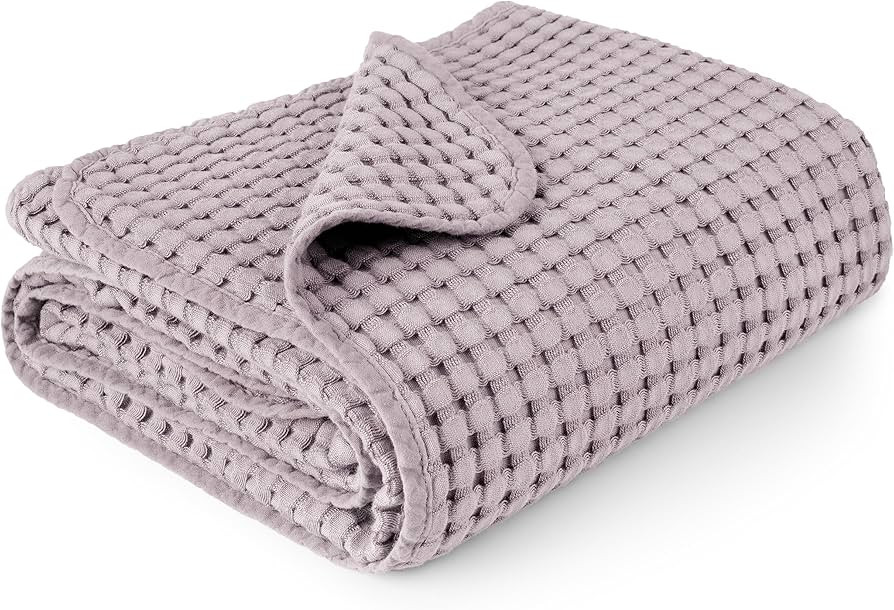 Konssy Waffle Baby Blankets, Nursery Blankets for Boys Girls, Swaddle Blankets Neutral Soft Light... | Amazon (US)