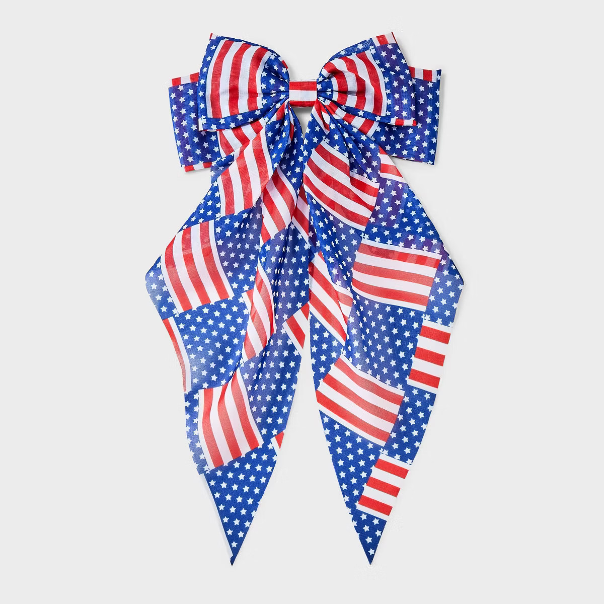 Americana Hair Bow Barrette - Red/White/Blue | Target