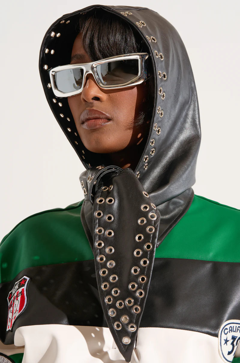 OH SO CHIC PU HEAD SCARF | AKIRA