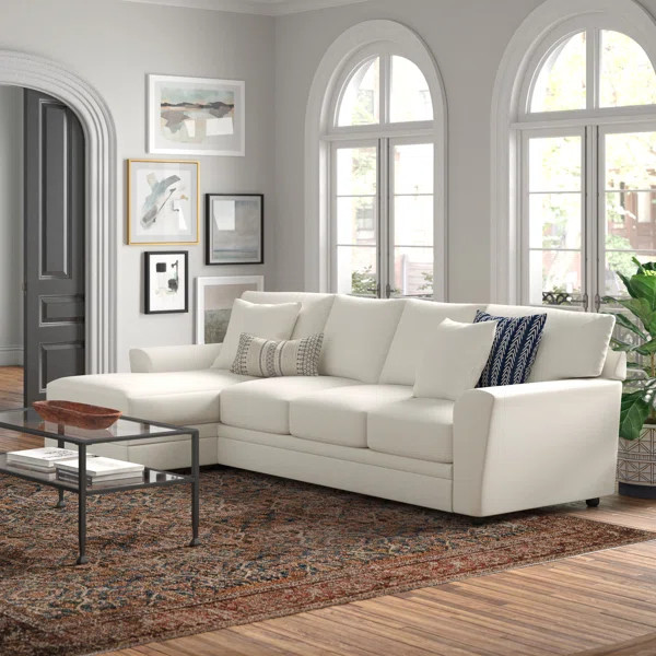 Gerrald 124" Wide Sofa & Chaise | Wayfair North America
