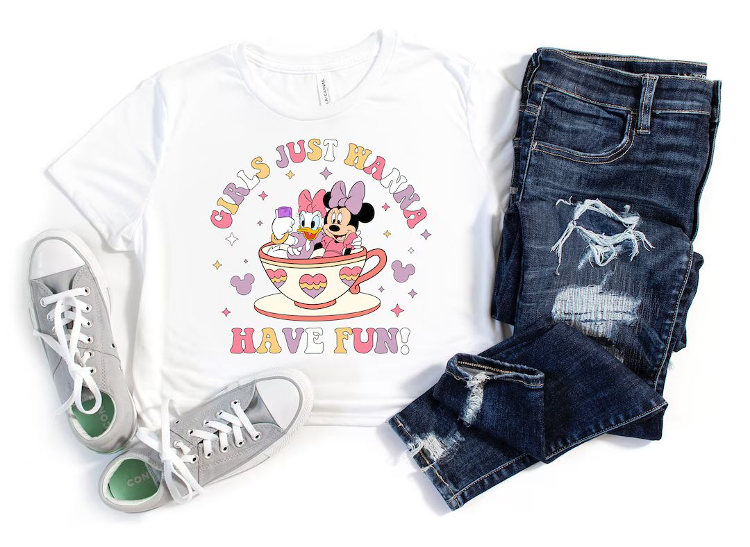 Disney Inspired CROP TOP Minnie & Daisy Shirt, Disneyland Crop Top, Disney World Crop Top, Women'... | Etsy (US)