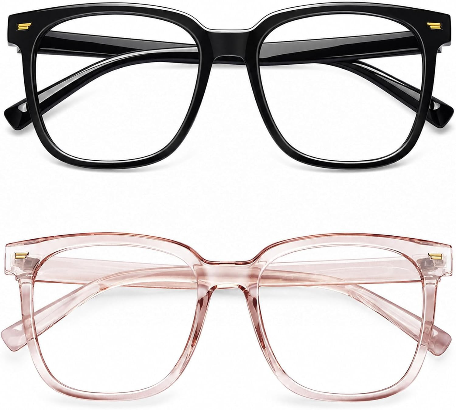 PANNER Oversized Square Blue Light Blocking Glasses Anti Glare Computer Glasses | Amazon (US)