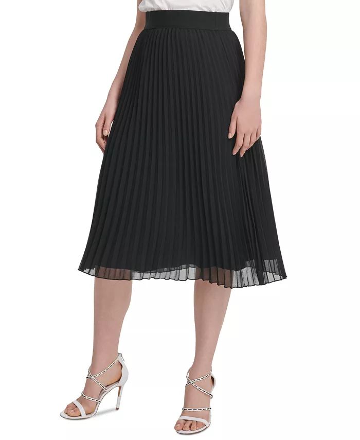DKNY Pleated Midi Skirt & Reviews - Skirts - Women - Macy's | Macys (US)