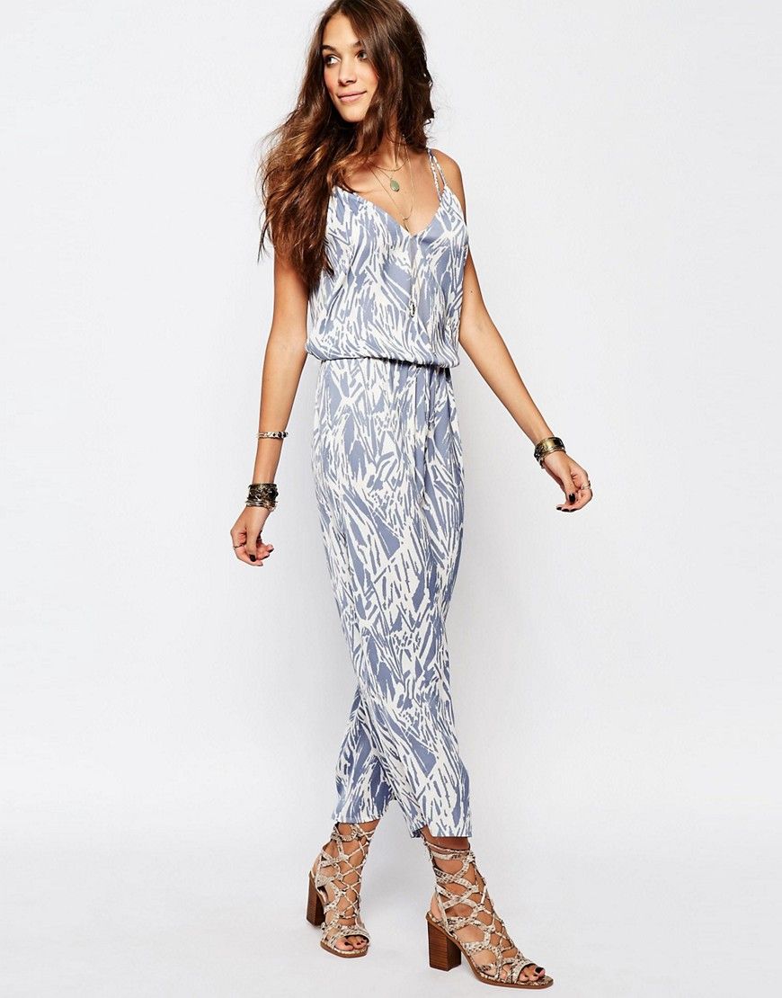 First & I Printed Jumpsuit | ASOS US