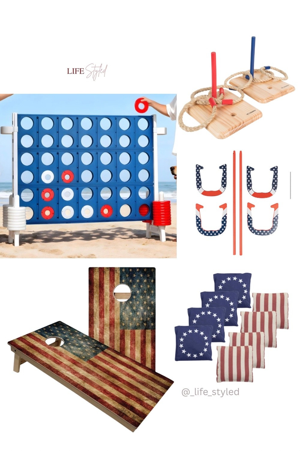 Stars, stripes, and a little friendly competition 🇺🇸✨

These 4th of July yard games are about to be the MVP of your backyard party.

#LTKHome #LTKSeasonal #LTKmomlife