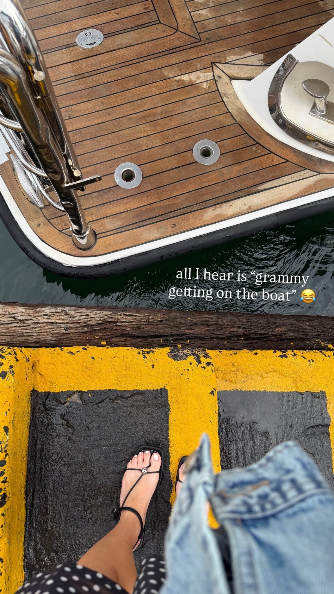 all I hear is “grammy getting on the boat” 😂

#LTKspringtrends #LTKootd #LTKdayinmylife