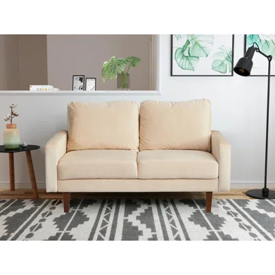60" Square Arm Loveseat | Wayfair North America
