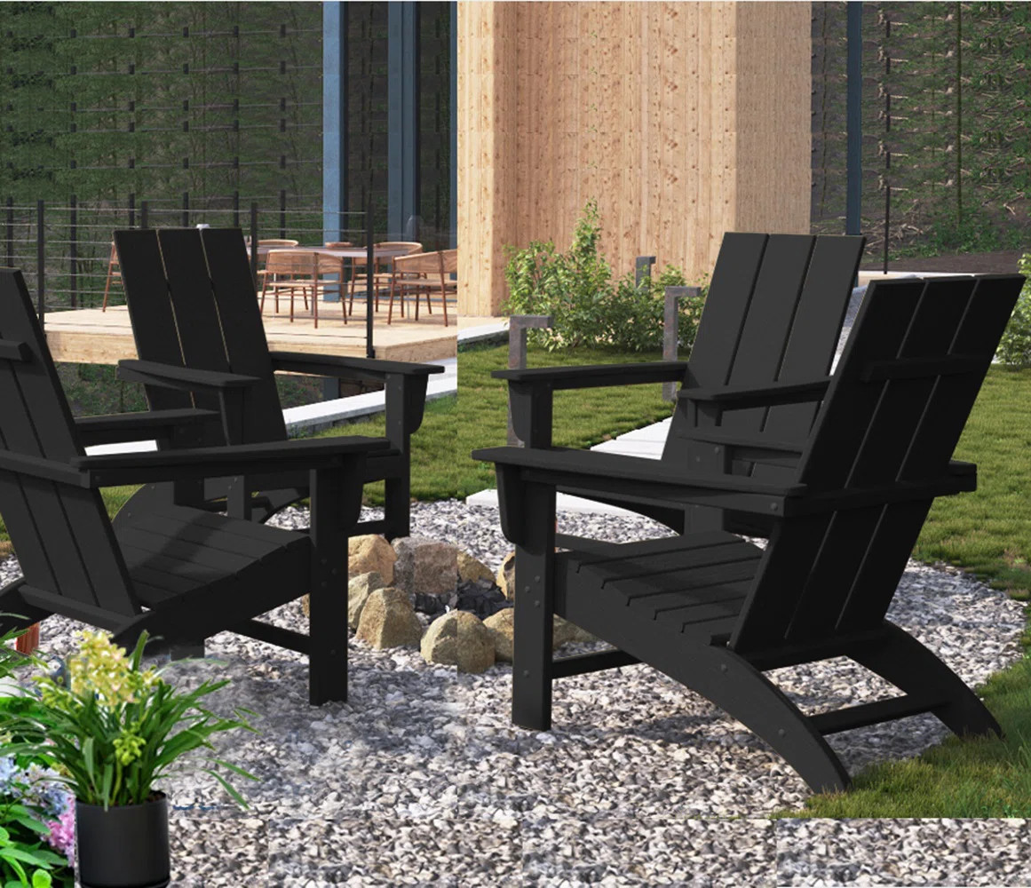 Barbour Greenture Plastic/Resin Adirondack Chair (Set of 4) | Wayfair North America