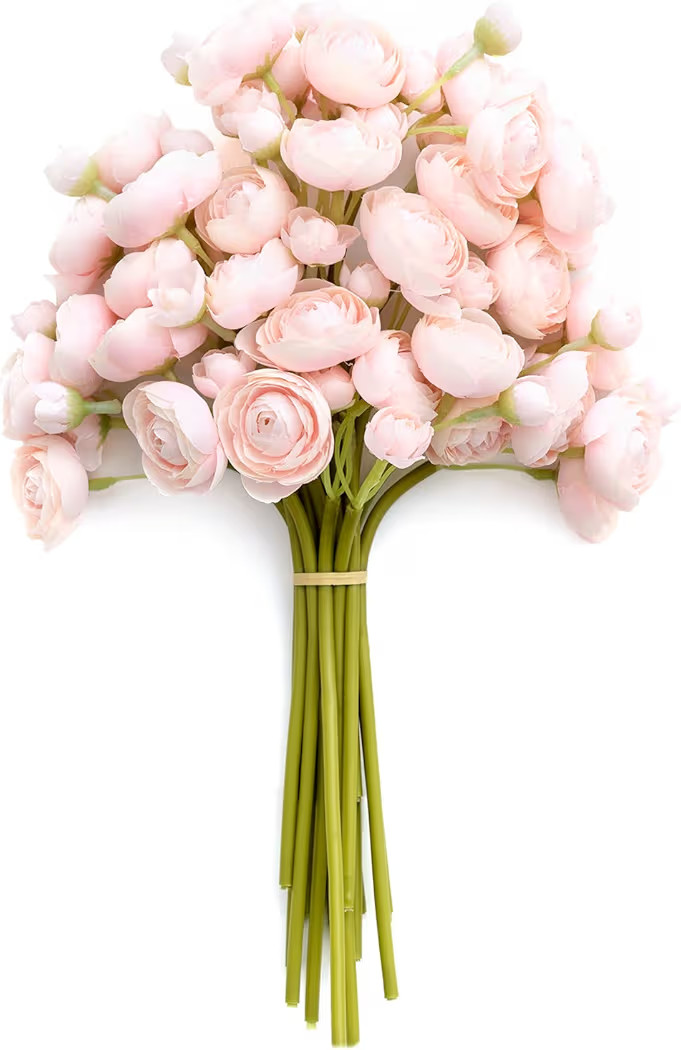 Ling's moment Ranunculus Artificial Flower, Faux Silk Mini Ranunculus Flowers for DIY Bouquet, Bu... | Amazon (US)