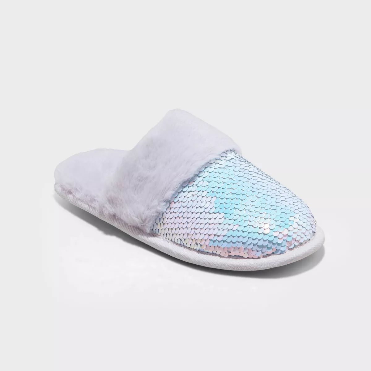 Girls' Zoie Flip Sequin Scuff Slippers - art class™ Blue | Target