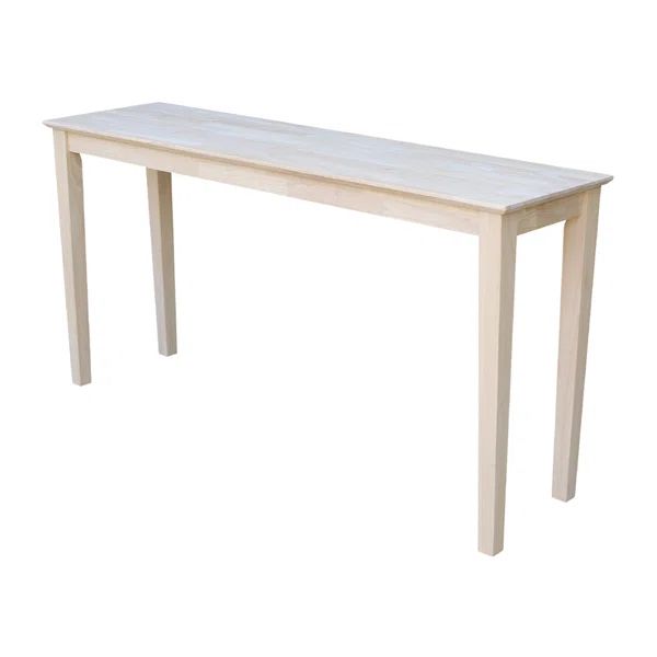 Jaier Unfinished Solid Wood Console Table | Wayfair North America