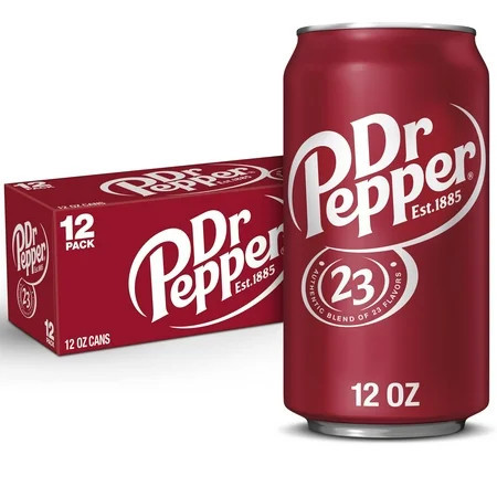 Dr Pepper Soda Pop, 12 fl oz, 12 Pack Cans | Walmart (US)