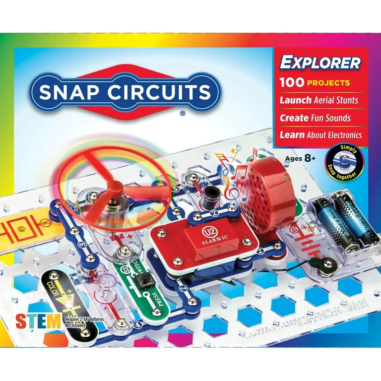 Snap Circuits Jr. SC100, Electronics Explorer Kit, 100+ Projects, Stem, Child 8+, Elementary Scho... | Walmart (US)