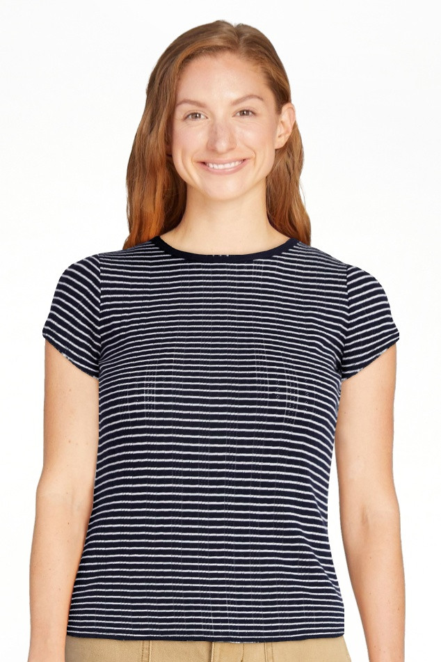 Free Assembly Women's and Women's Plus Pointelle Mini Tee with Short Sleeves, Sizes XS-4X | Walmart (US)