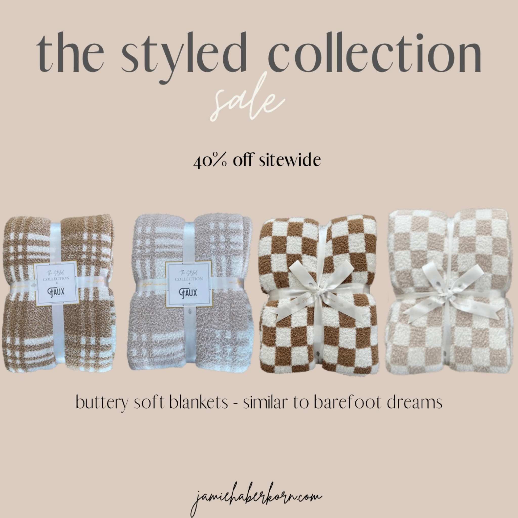 The Styled Collection - LTK SALE
These blankets are a favorite in our house & we prefer them to the barefoot dreams blankets - 40% off their entire site


#ltkfallsale #blankets #thestyledcollection #barefootdreamsdupe #lookforless #ltksale #ltkfall #home 

#LTKsalealert #LTKSale #LTKunder100