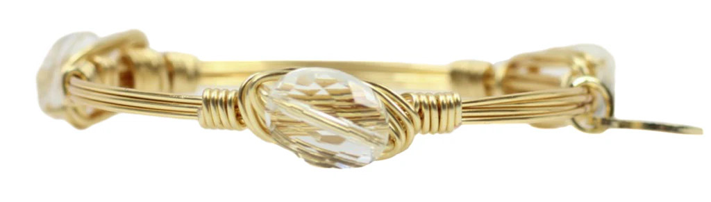 Kids' Clear Iridescent Bangle | Bourbon and Boweties