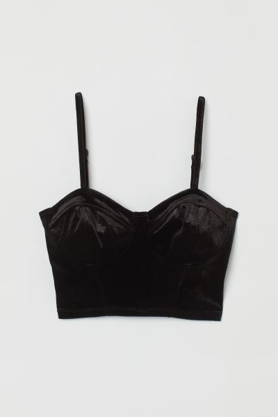 Velour Corset-style Top | H&M (US + CA)