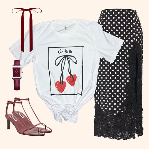 Oh La La Graphic T-shirt (Vintage Feel) | Sassy Queen