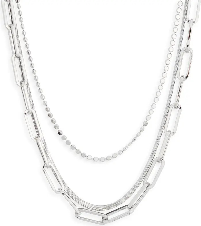 NORDSTROM RACK Layered Mixed Chain Necklace | Nordstromrack | Nordstrom Rack