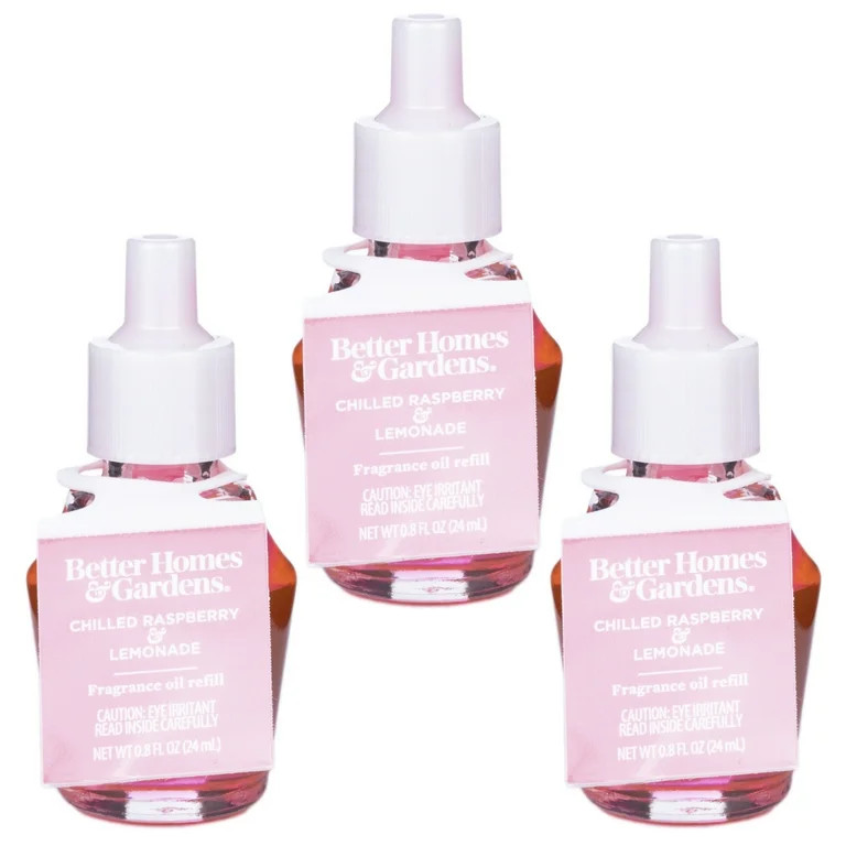Chilled Raspberry Lemonade Fragrance Oil Refill, Better Homes & Gardens, 24 ml, 3-Pack | Walmart (US)