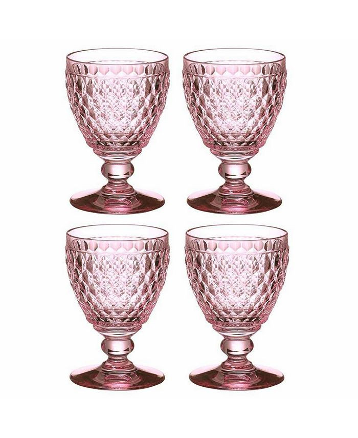 Villeroy & Boch Boston Rose Goblet, Set of 4 & Reviews - Glassware & Drinkware - Dining - Macy's | Macys (US)