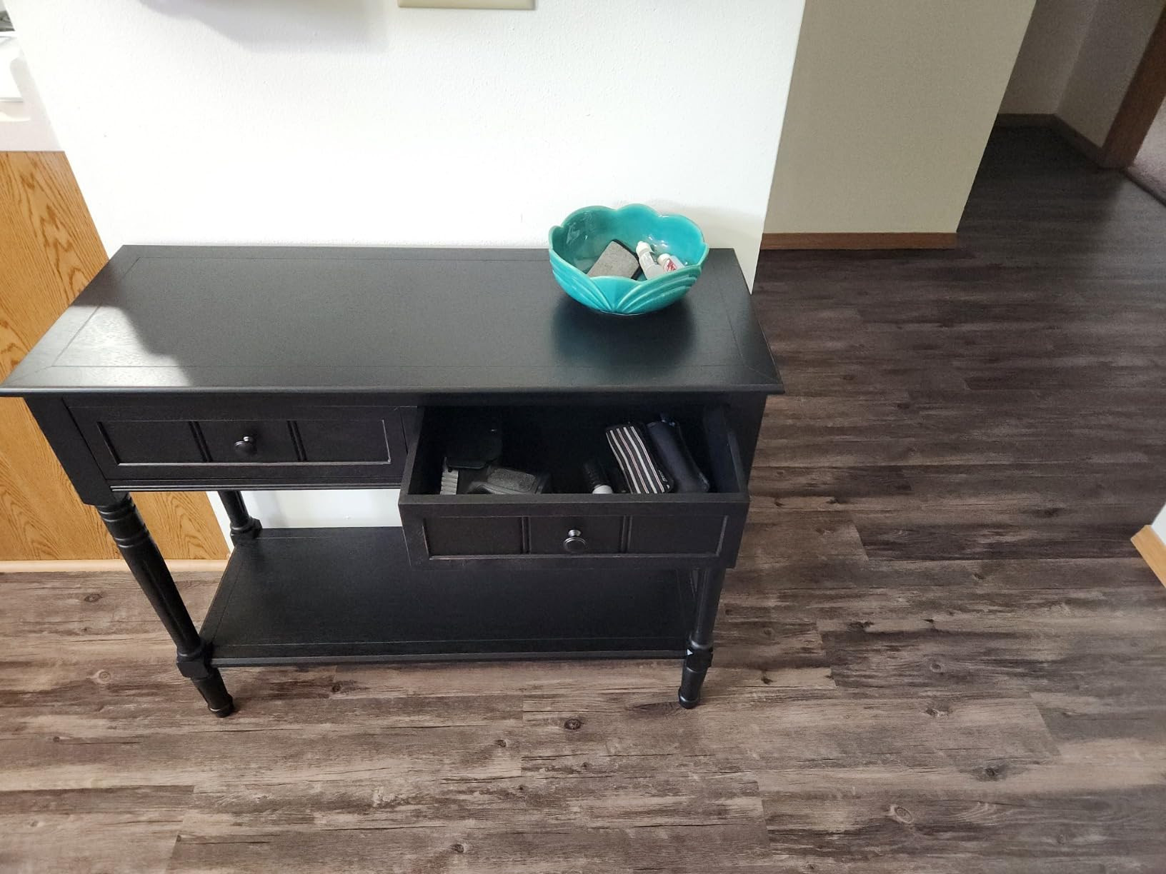 Safavieh American Homes Collection Samantha Distressed/Black 2-Drawer Console Table | Amazon (US)