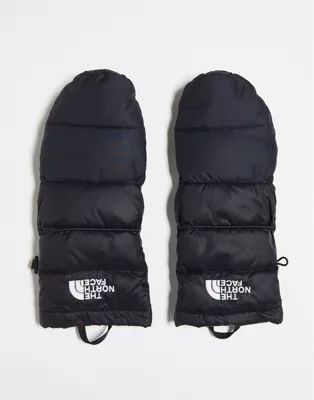 The North Face Nuptse down insulated converitbale mitts in black | ASOS (Global)