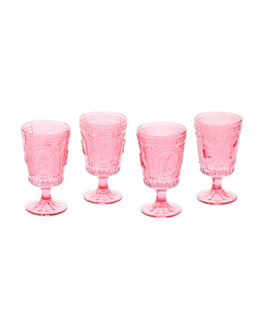 Set Of 4 Easter Goblet Glasses | TJ Maxx
