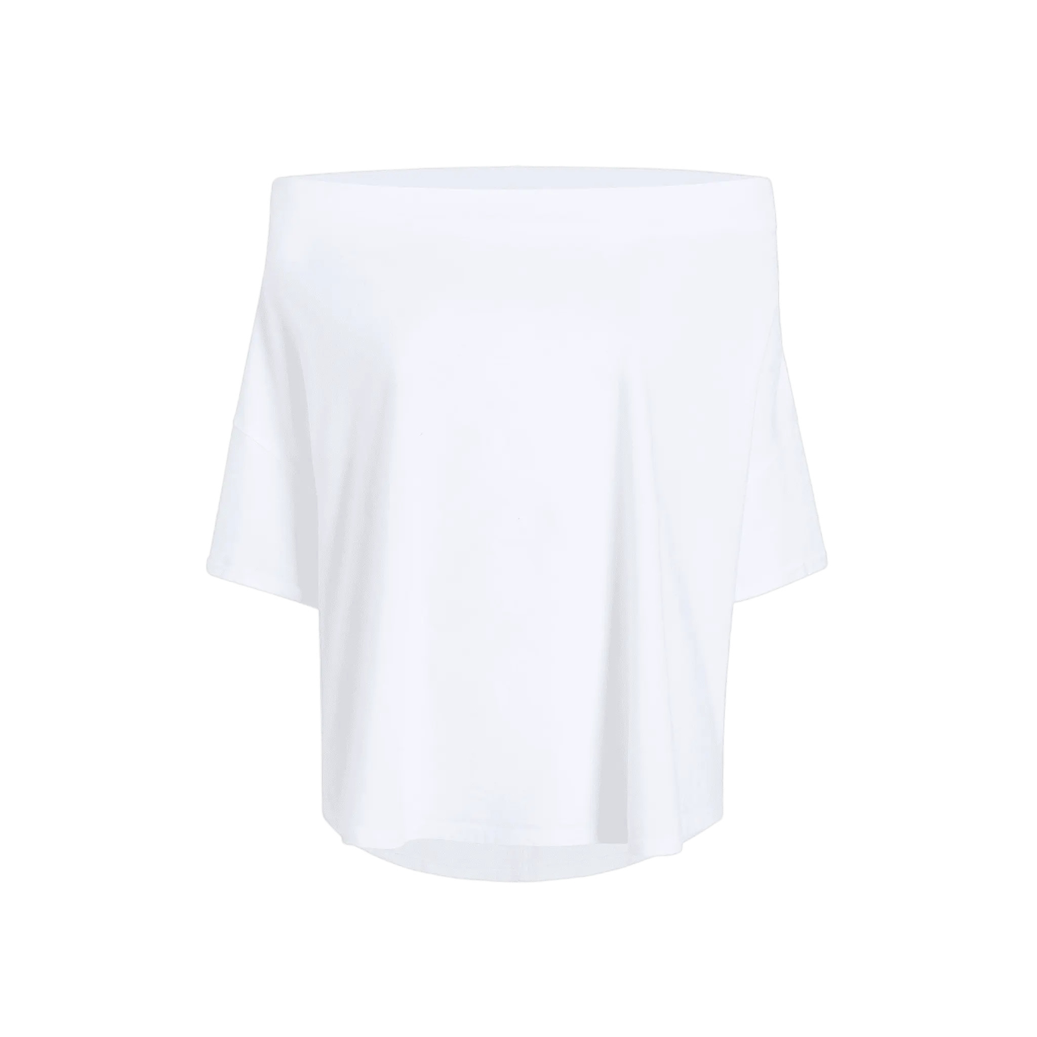Off The Shoulder T-Shirt | White - nuuds | nuuds