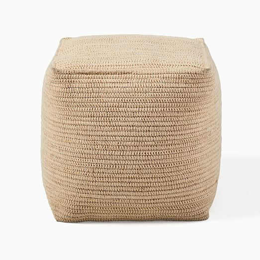 Dori Indoor/Outdoor Pouf (18") | West Elm (US)