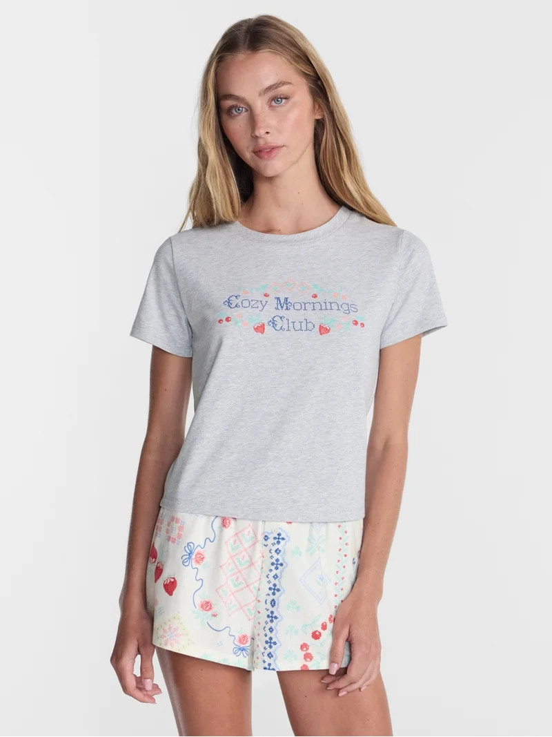 No Boundaries Graphic Baby Sleep Tee, Women's XS-XXL | Walmart (US)