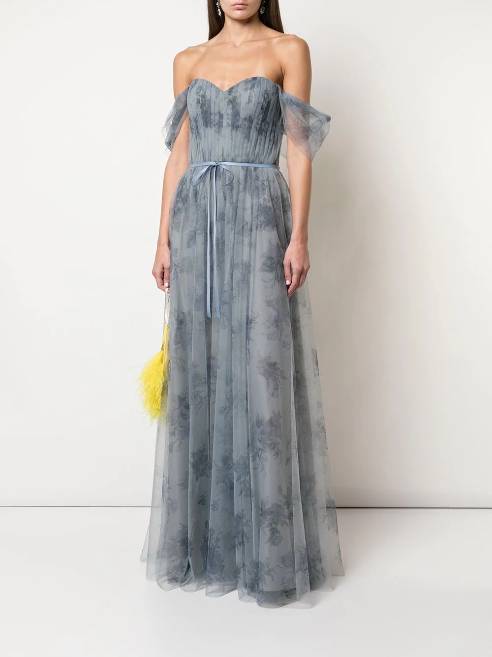tulle draped bridesmaid gown | Farfetch Global