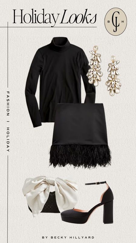 An all black holiday outfit with the perfect touch of sparkle! #cellajaneblog #holidayoutfit #jcrew

#LTKparties #LTKHoliday #LTKSeasonal