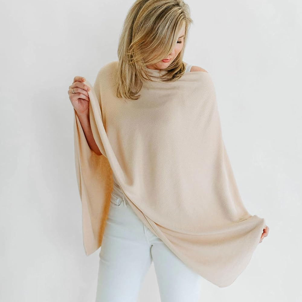 Nursing Cover for Breastfeeding | Full Coverage | Breathable & Soft | Wide Viewing Neck | Stretch... | Amazon (US)