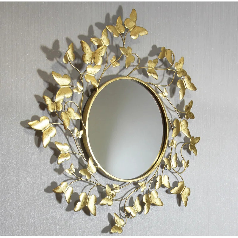 Pelzer Metallic Butterfly Accent Mirror | Wayfair North America