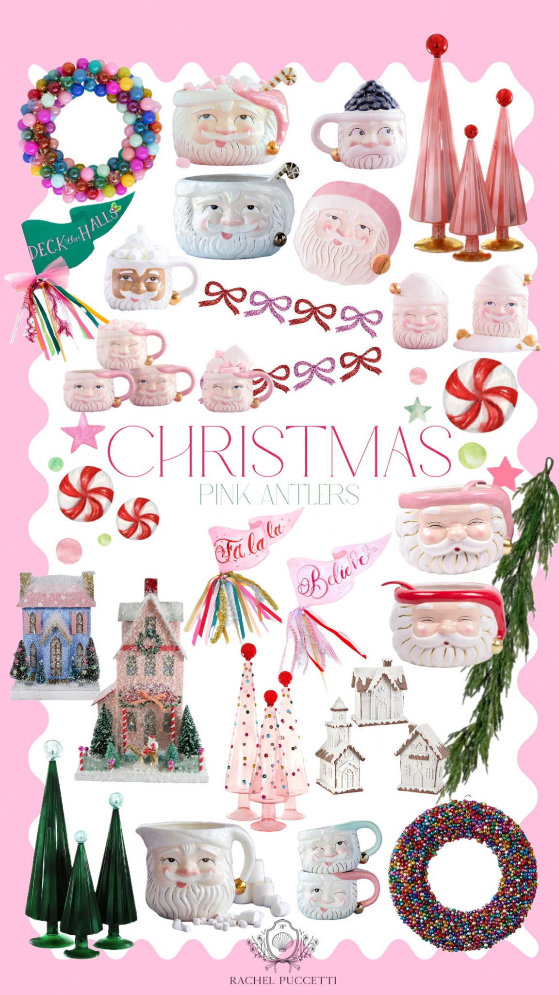 Pink antlers Christmas decor, papa noel Santa mug, Santa bowl, Santa punch bowl, whimsical Christmas decor, Christmas village, pink Christmas

Pink Antlers is one of my favorite local KC shops and you can order online, too! They have the cutest whimsical Christmas decor!😍🎄 including my favorite Papa Noel Santa mugs, bowls and jars that are SO popular!!🎅🏼 

#LTKHoliday #LTKGiftGuide #LTKHome