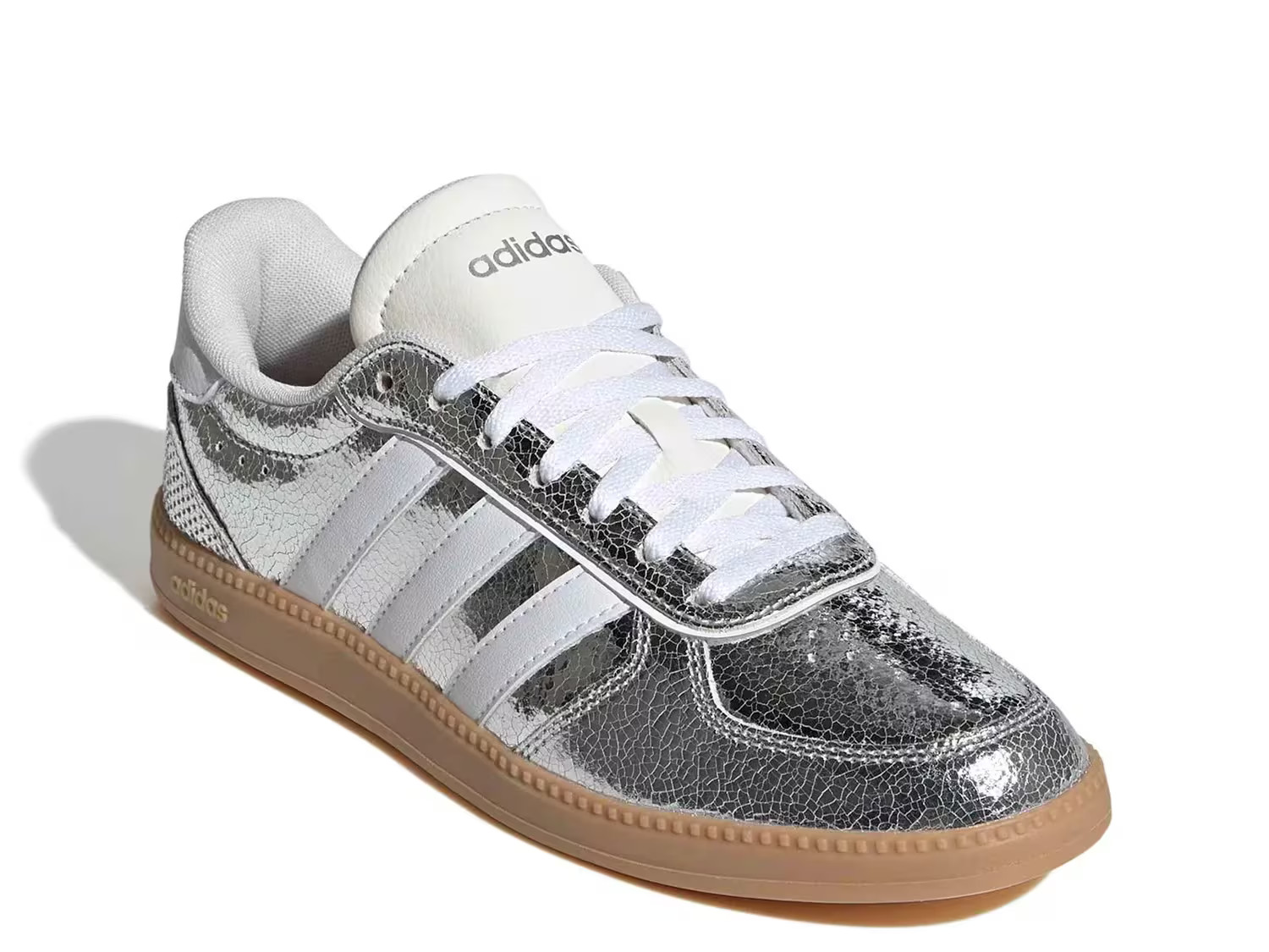 adidas Breaknet Sleek Sneaker | Women's | Silver Metallic | Size 7.5 | Sneakers | DSW