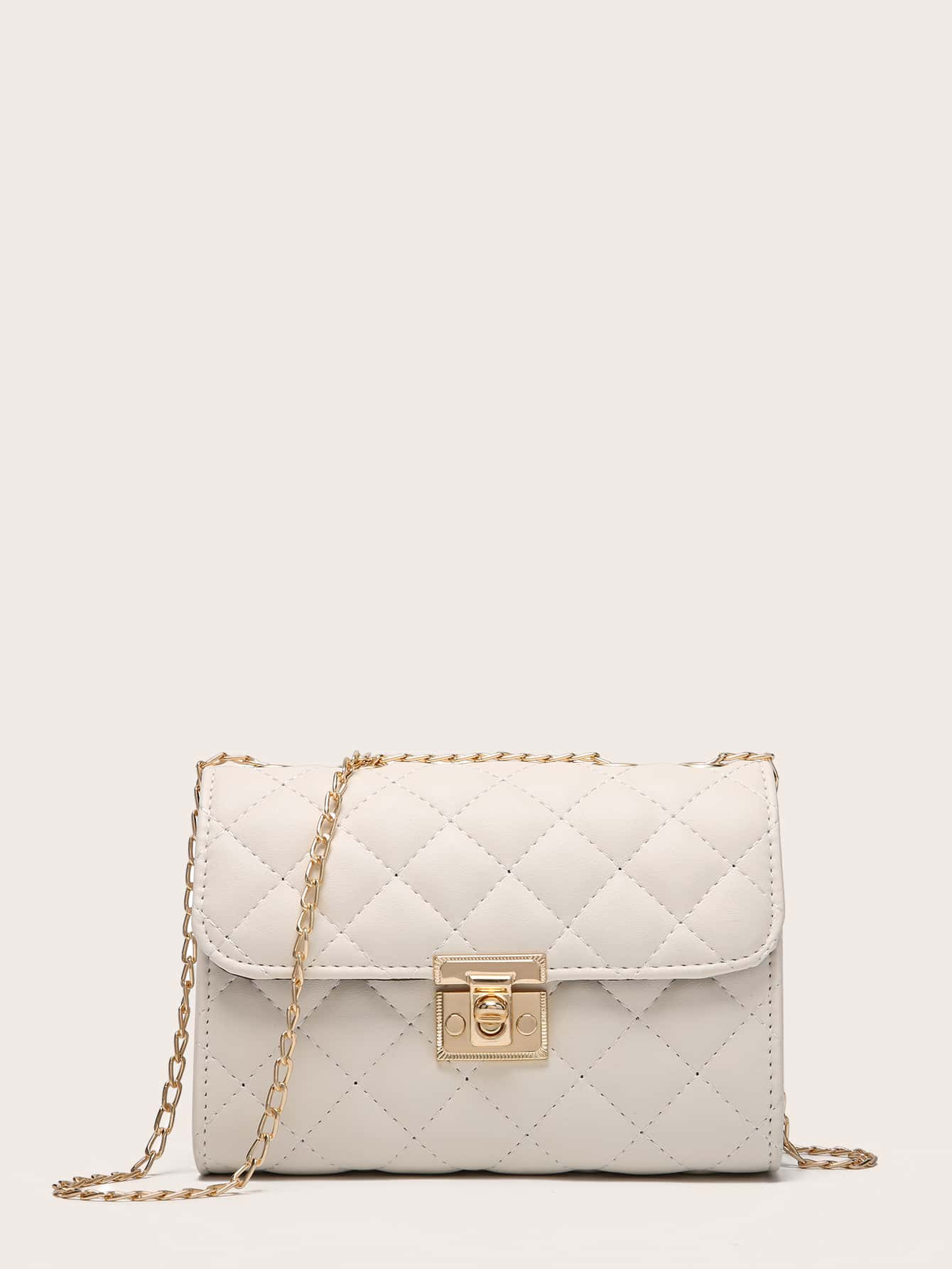 Quilted Flap Chain Shoulder Bag | SHEIN