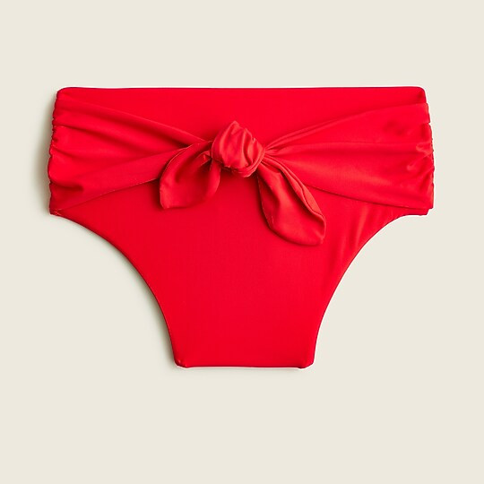 High-cut tie-waist bikini bottom | J. Crew US